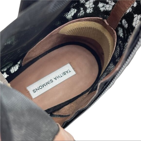 Tabitha Simmons Anastasia Black Lace Fabric Womens Ankle Boots Size 9M - Picture 12 of 16